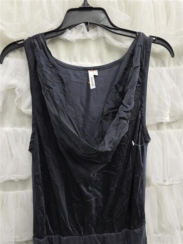 NWOT Michael Stars Drape Neck Mini Dress Charcoal Gray 133737