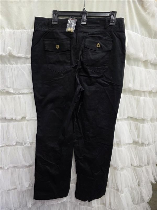 NWOT Boston Proper 12 straight Leg Ankle Chino Black Pants 133746