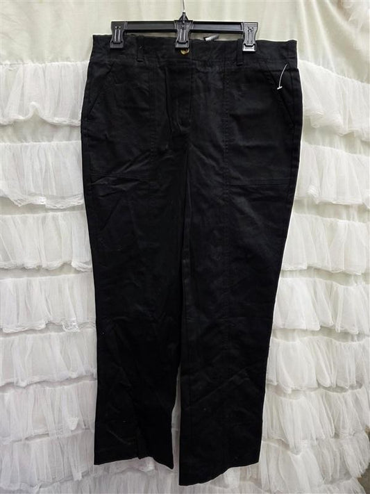 NWOT Boston Proper 12 straight Leg Ankle Chino Black Pants 133746