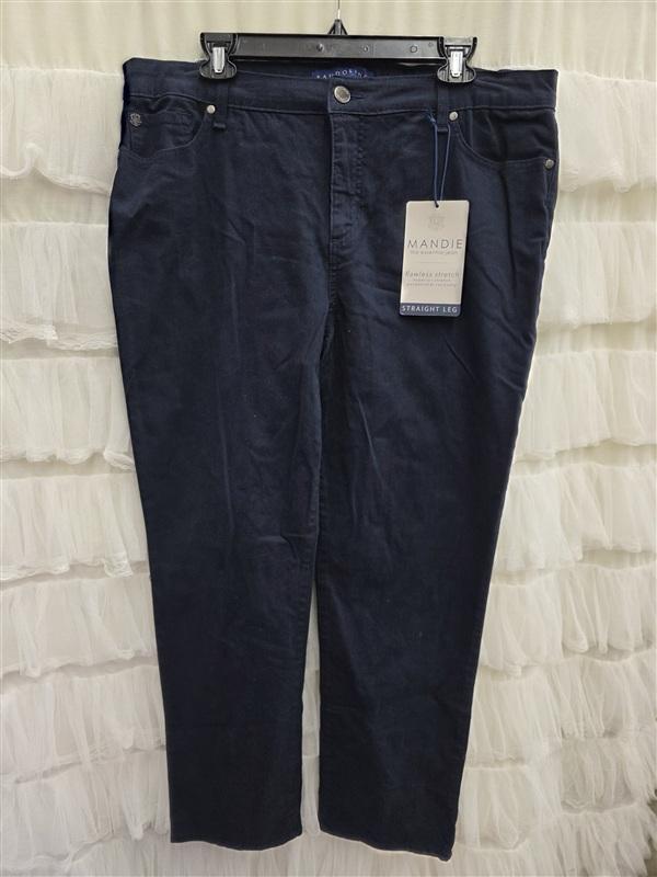NWT Bandolino 16 Mandi Essential jeans Straight Leg Blue 133747