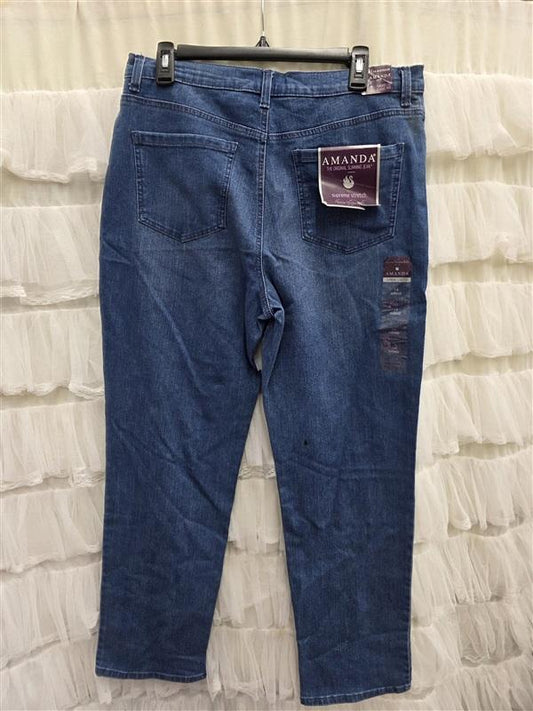 NWT Gloria Vanderbilt 14 Amanda Tapered Leg Classic Rise Blue 133751