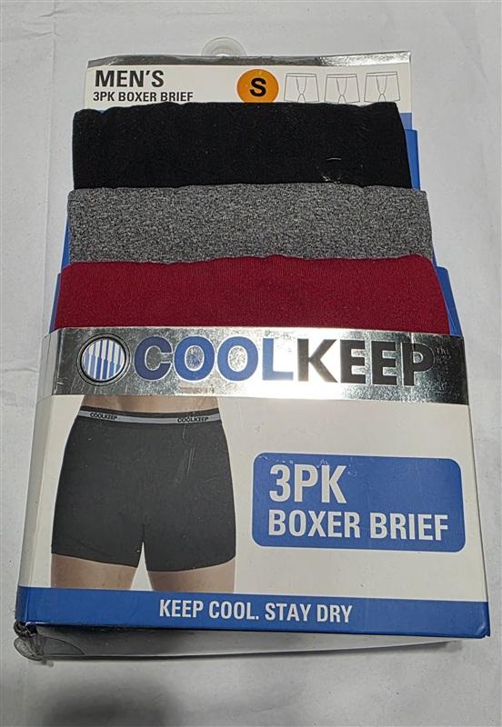 NWT Cool Keep S 3pr Boxer Briefs Underwear Breathable 133782