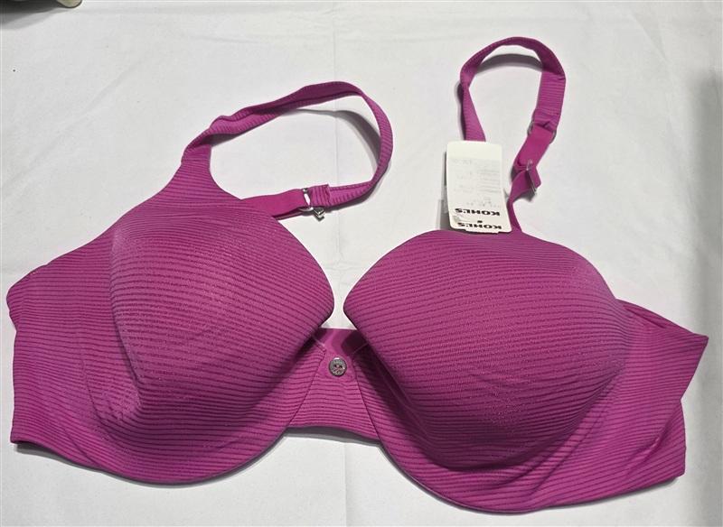 NWT Hanes 36C Ultimate Soft Convertible T-Shirt Bra HU02 Pink 133783