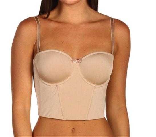 NWOTD Le Mystere 38D Bustier Soiree Short Line Bra 4556 Beige 133784