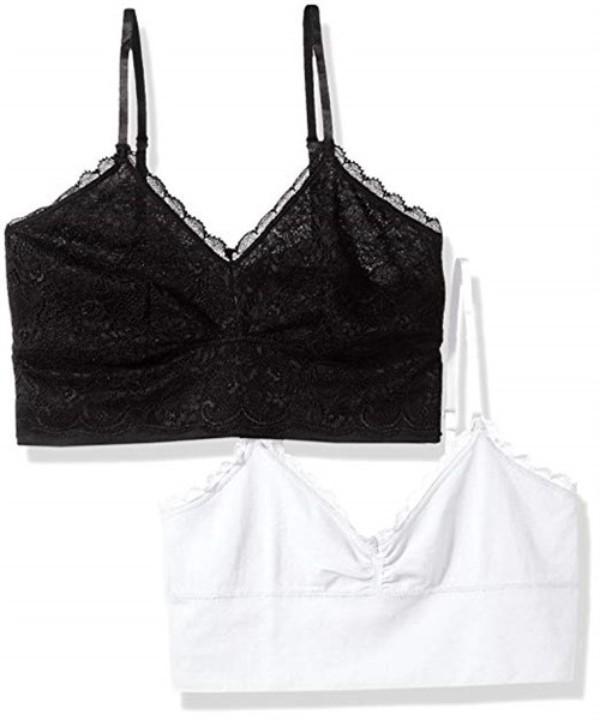 NWT Lily of France XL Sensational Lace Bralette Bra 2179106 Black 133787