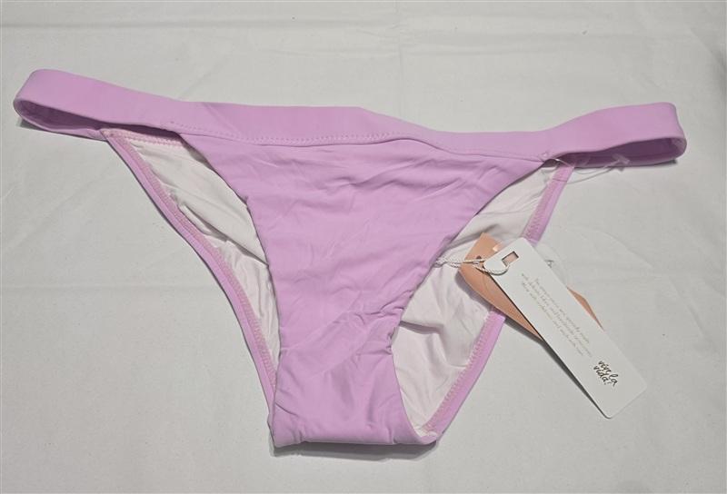 NWT Pilyq Lilac L Solid Thin Banded Teeny Bikini Swim Bottoms 133797