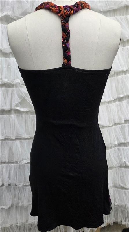 NWOT Sky L Braided Brass Stud T Back Black Tunic Top 133813
