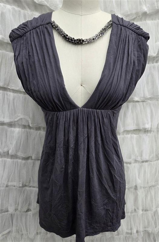 NWT Sky S DEEP V Rhinestone Necklace Short Dress or Top 133816