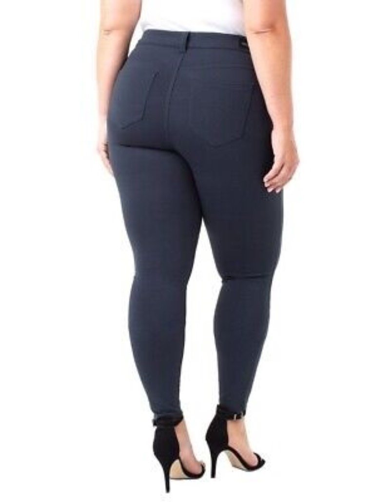 NWOT Liverpool 20W Madonna Legging Point Pants Skinny Aubergine 133819