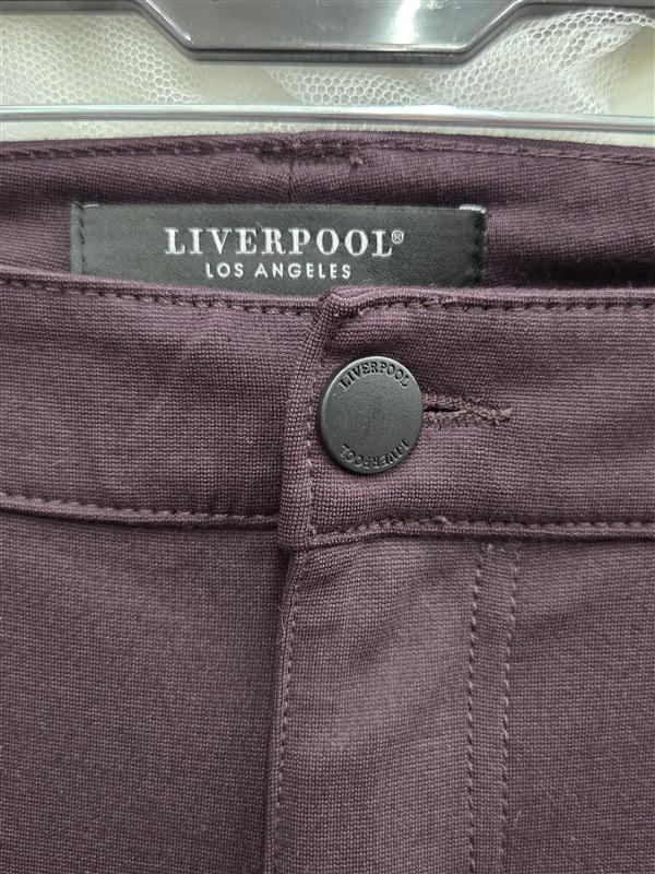NWOT Liverpool 20W Madonna Legging Point Pants Skinny Aubergine 133819