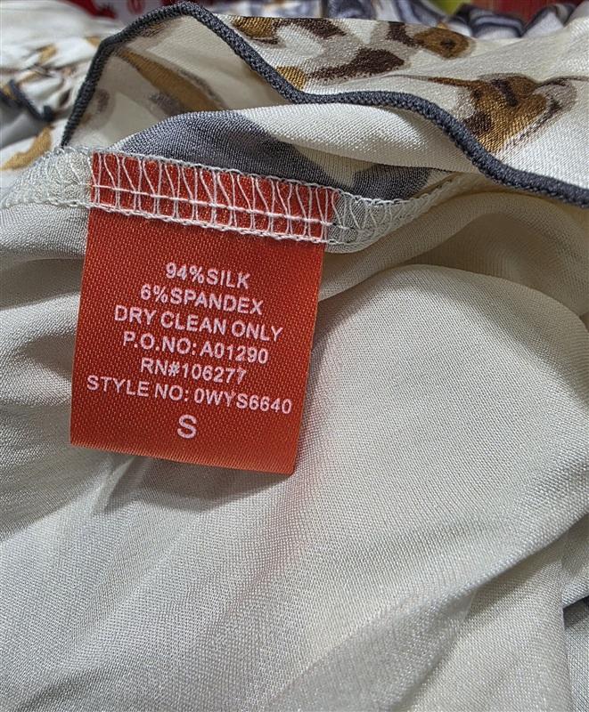 NWT Hale Bob Cabana S Silk Tube Top Maxi Dress Taupe Floral 133860