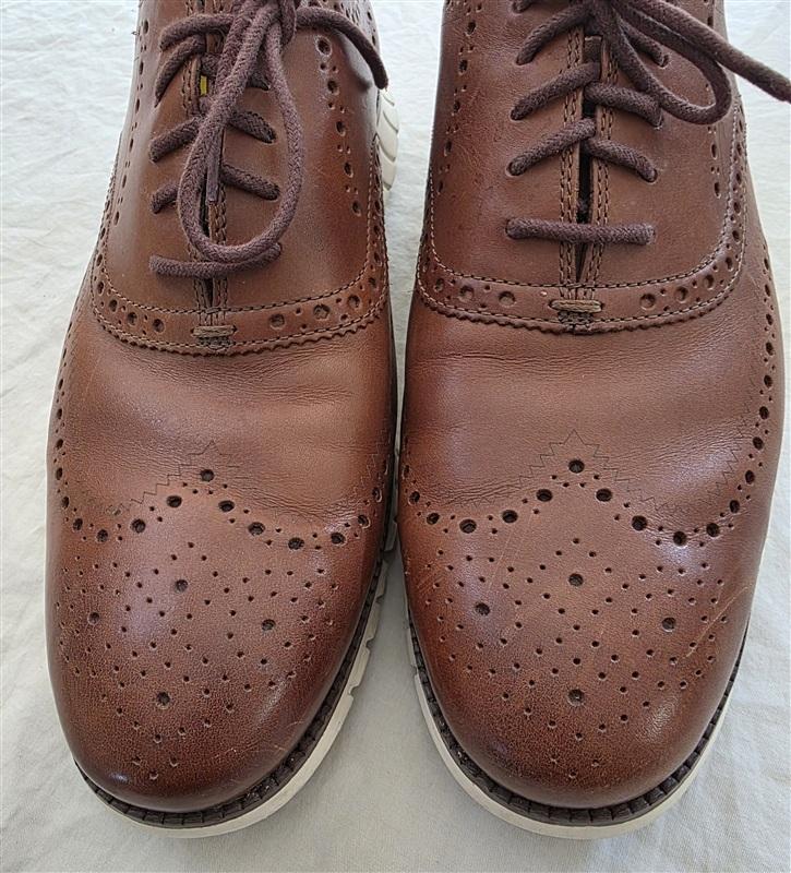 PO Cole Haan 12W ZERØGRAND Remastered Wingtip Oxfords Brown 133867