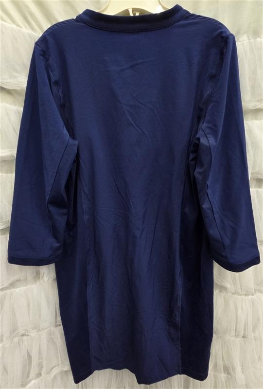 NWT Chicos M UPF 50+ Neema Zenergy Knit Snap V Neck Dress Cover Up 133875