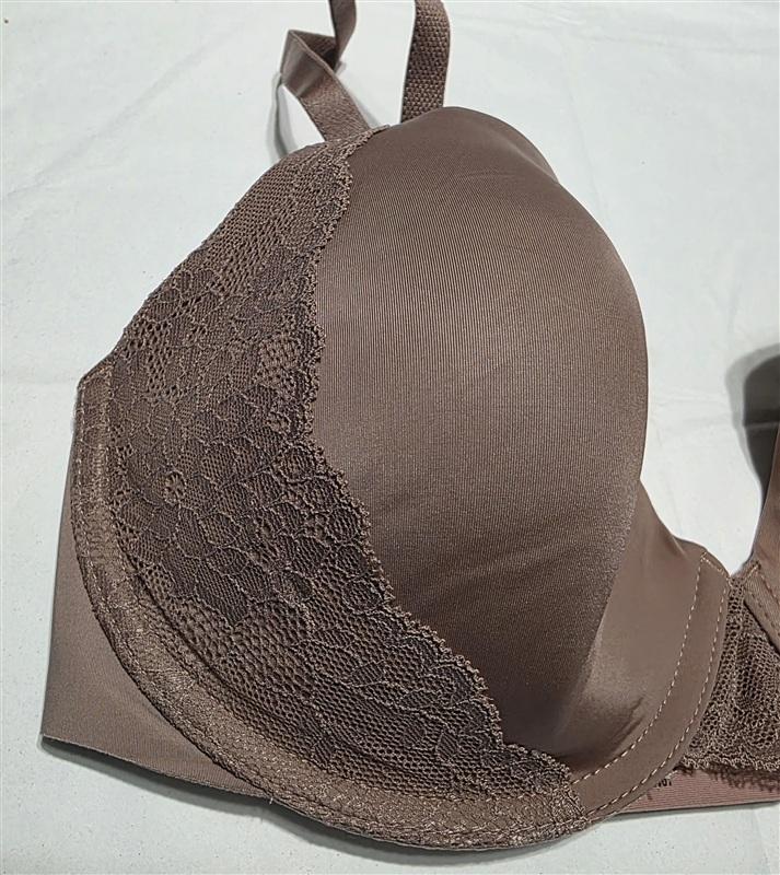 NWOT Soma 38DDD Vanishing 360 Perfect Coverage Lace Bra Taupe 133877