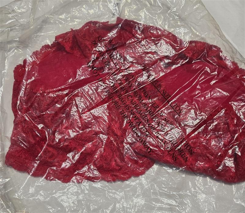 NWT Zenana Outfitters 1x Red Stretch Lace Bralette 133895