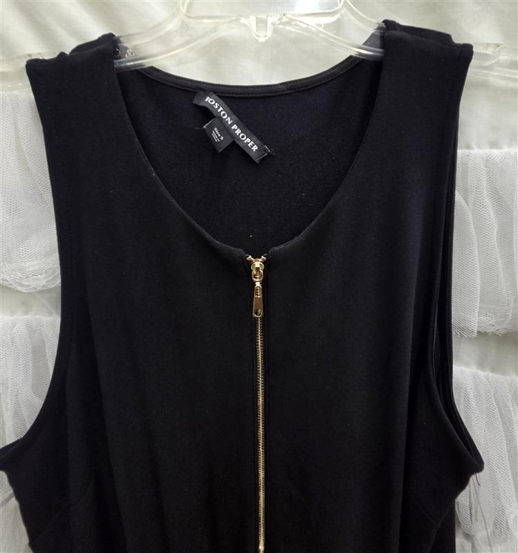 NWT Boston Proper S Beyond Travel Blue V Neck Long Dress 133911