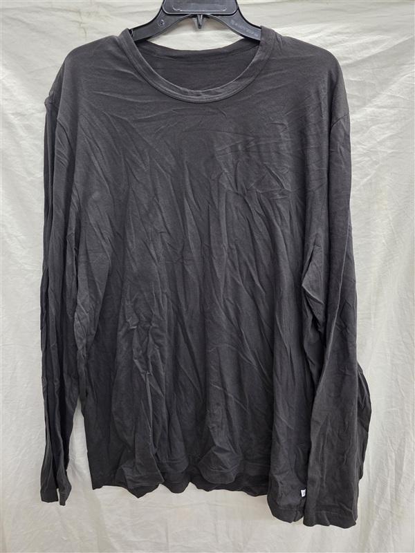 NWOTD Standard James Perse 5 Long Sleeve Round Neck T Shirt Dk Gray 133913