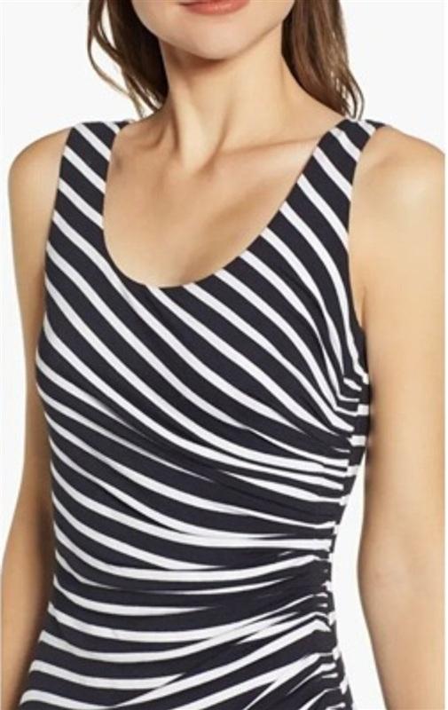 NWOT Anthropologie Bailey 44 S Mandy Black White Sleeveless Dress 133914