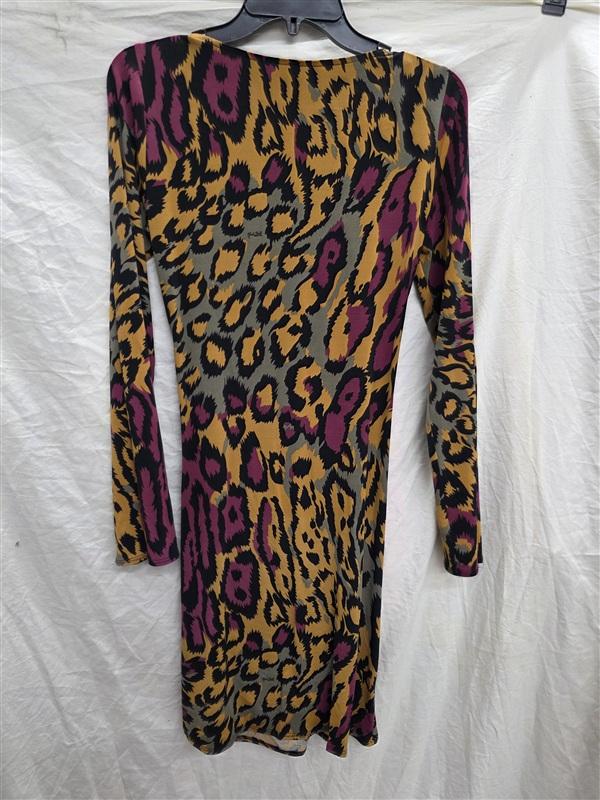 NWOT Hale Bob S Animal Print Dress Scoop Neck Sample 133920