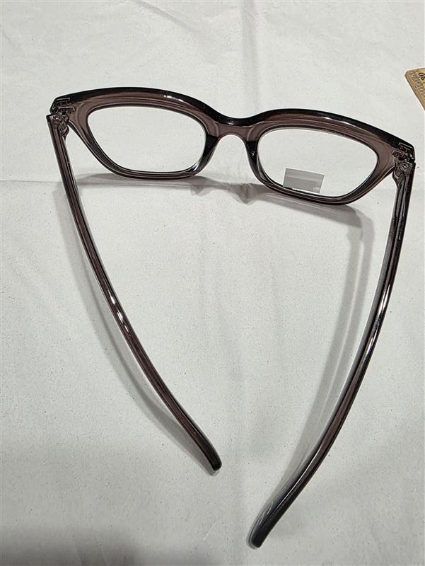 NWT Max Studio Sheer Brown 1.5 Square Thick Reading Nerd Glasses 133923