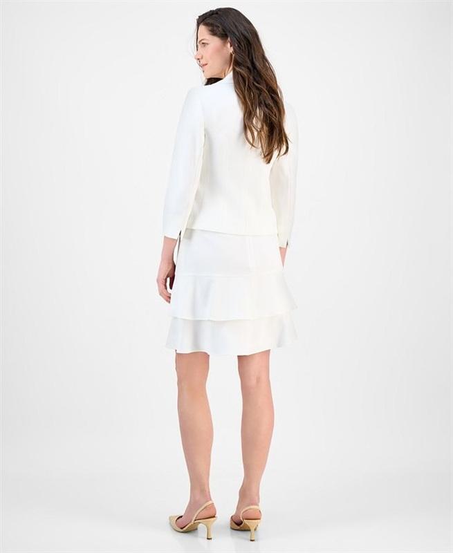 NWTD Le Suit 22 Plus Size Tulip Collar Jacket & Tiered 2 Piece Skirt Suit 133927
