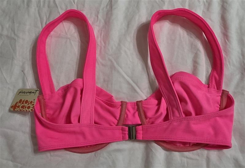 NWT Free People XS Belle Anna The Oracle Underwire Bikini Swim Top PINK 133950