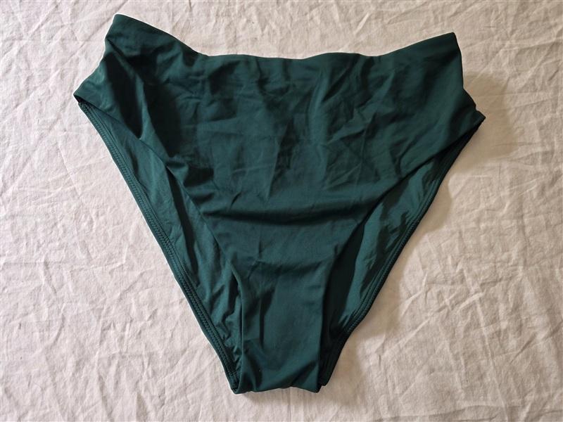 NWOT CUUP XL 5 The Highwaist Swim Bottom Green Hi Rise Bikini 133955