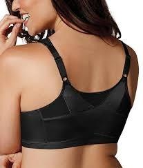 NWOT Playtex 18 Hour 40C Back Posture Wirefree Front Close Bra E525 Black 133957