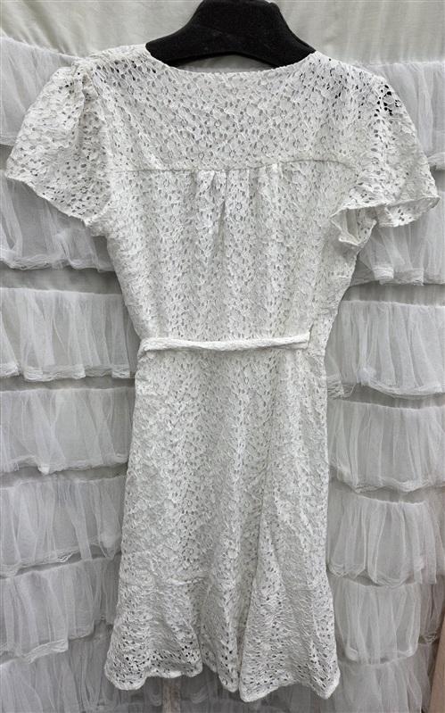 NWOTD Michael Kors M Eyelet Lace Wrap Mini Dress 133969