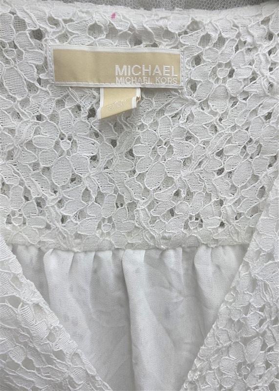 NWOTD Michael Kors M Eyelet Lace Wrap Mini Dress 133969