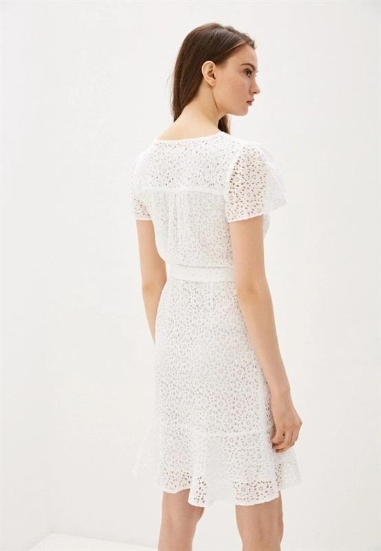 NWOTD Michael Kors M Eyelet Lace Wrap Mini Dress 133969