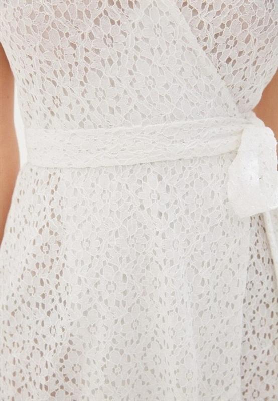 NWOTD Michael Kors M Eyelet Lace Wrap Mini Dress 133969