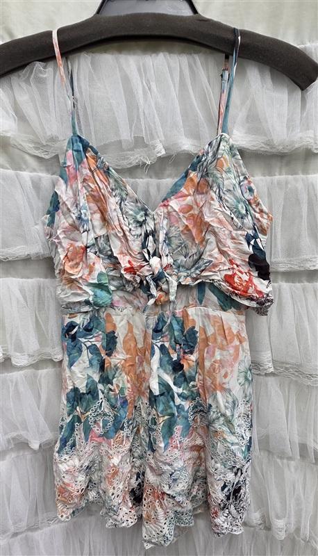 NWOTD Lovers & Friends Small Bello Floral Eyelet Romper 133977