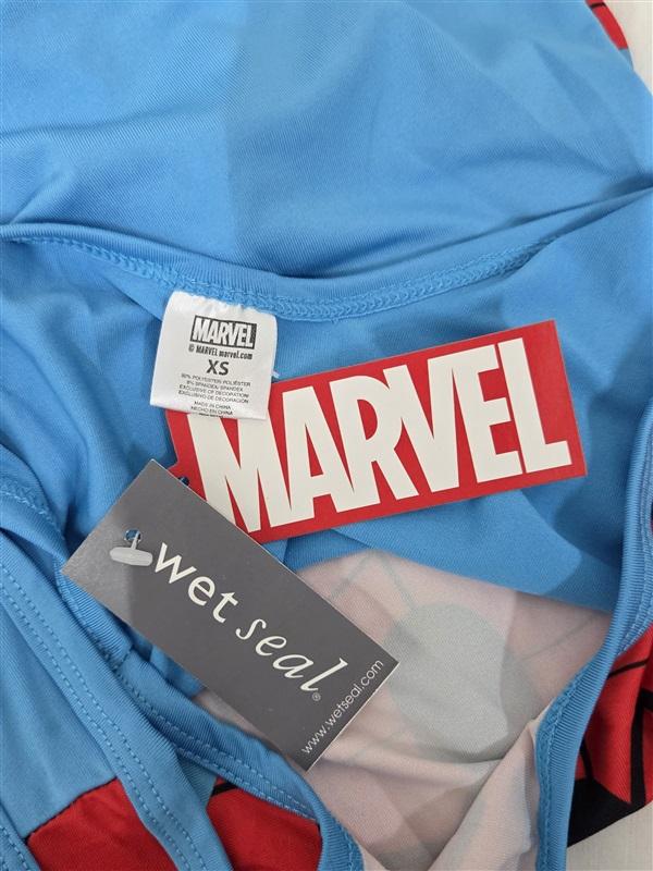 NWT Marvel Spiderman Large Superhero 1PC Swimsuit Bodysuit 130454