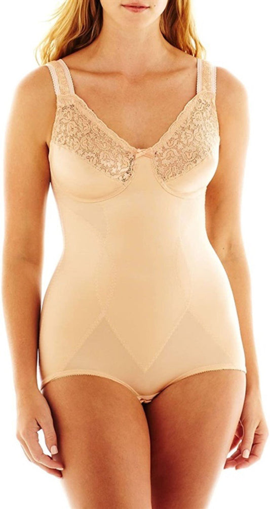 NWOTD Cortland Intimates 36DDD/F Style 8620 Soft Cup Body Briefer Beige 133998