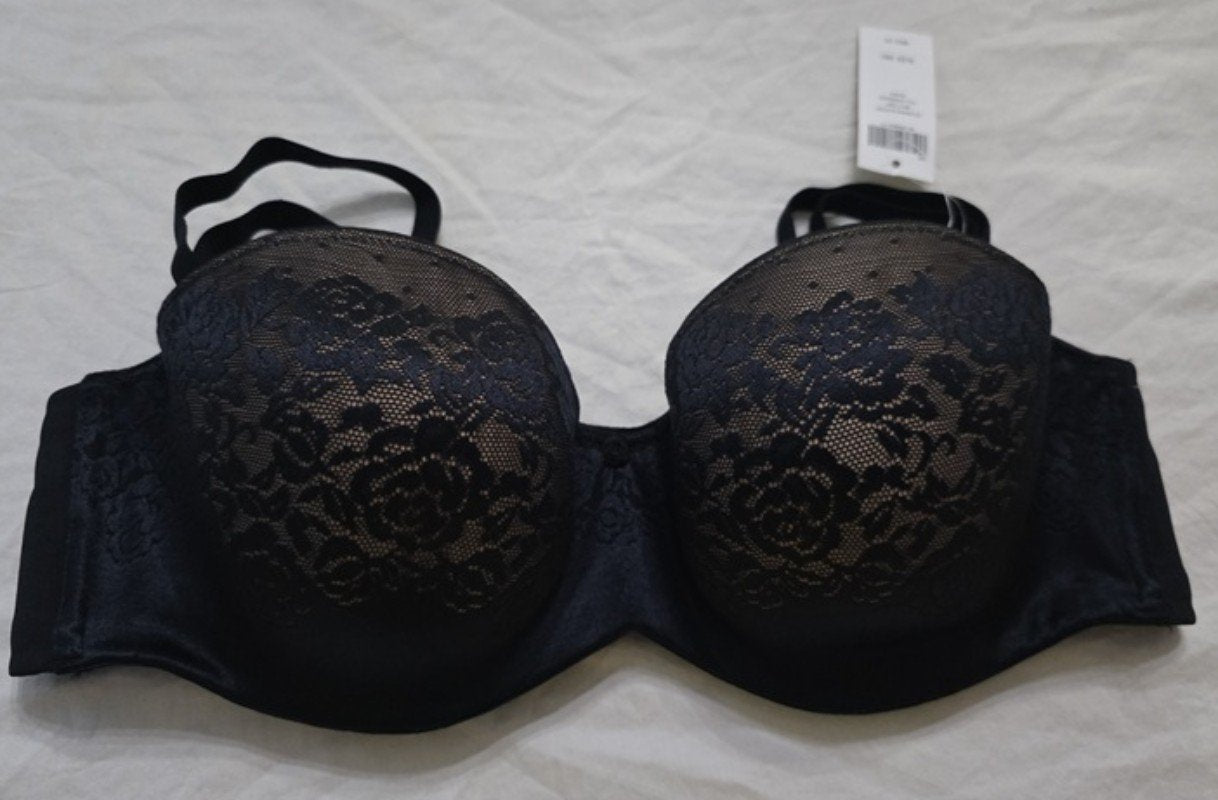 NWT Soma 38C Stunning Support Multi Way Full Coverage Bra Black 134004