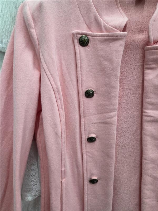 NWOT Tommy Hilfiger Small Pink Military Open Front Jacket 134018