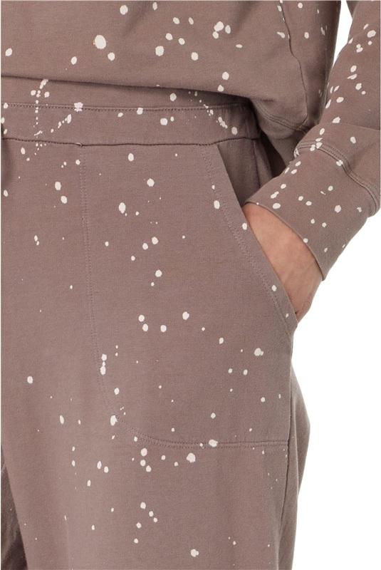 NWT bobi Los Angeles XS Beach Splatter Terry Skinny Joggers Java 134020