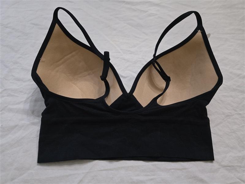 NWT Jockey S Natural Beauty Seamfree Molded Cup Bralette Black 134024