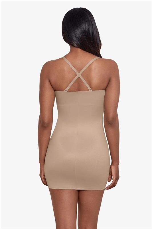 NWOT Miraclesuit Small Show Stopper Strapless Slip Beige 134027