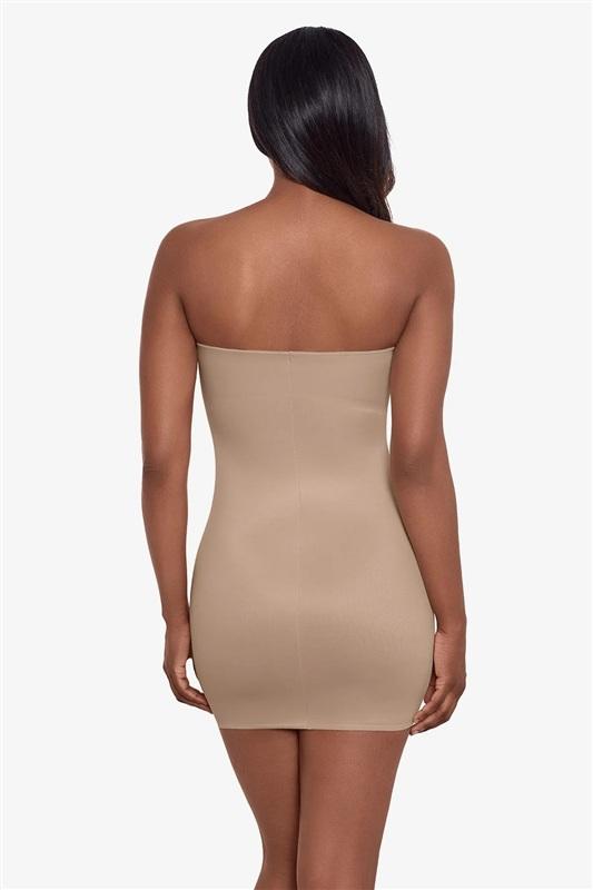 NWOT Miraclesuit Small Show Stopper Strapless Slip Beige 134027
