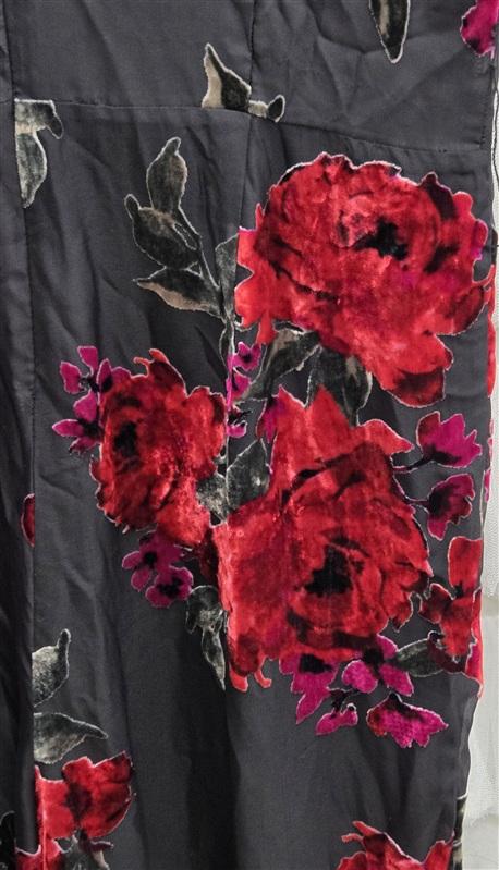 NWT Boston Proper 14 Red Roses Burn Out Velvet V Neck Tank Jumpsuit 134035