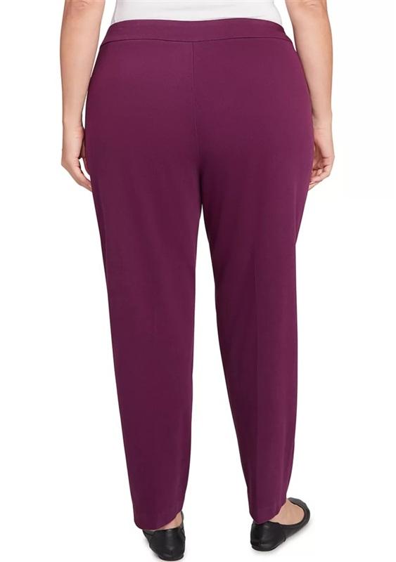 NWOT Kasper 16 Kristy Slim Fit Purple Dress Pants Trousers 134042