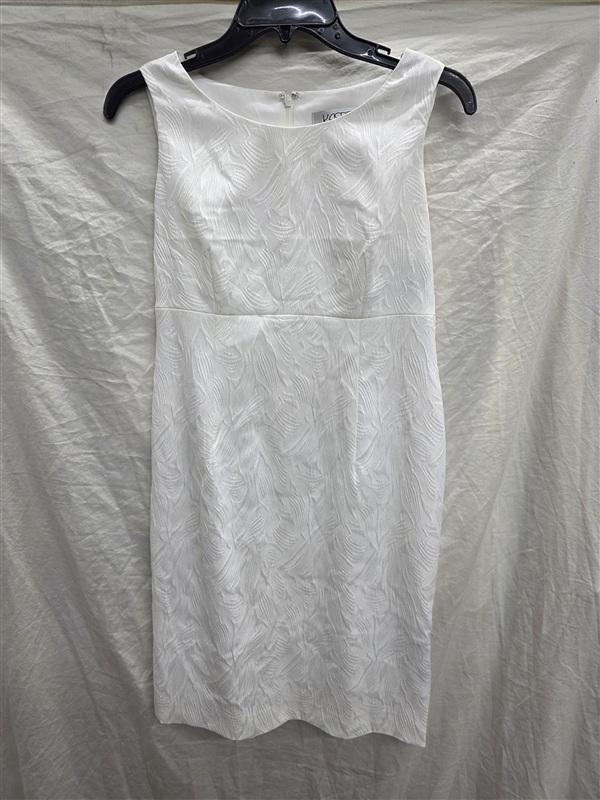 NWT Kasper 4P Sleeveless Jewel Neck Sheath Dress Vanilla Ice 134045