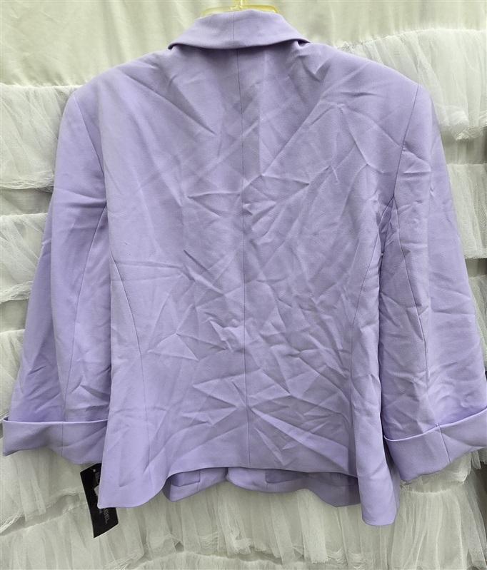 NWT Evan Picone Black Label 16 Purple Lilac Blazer Jacket 134047