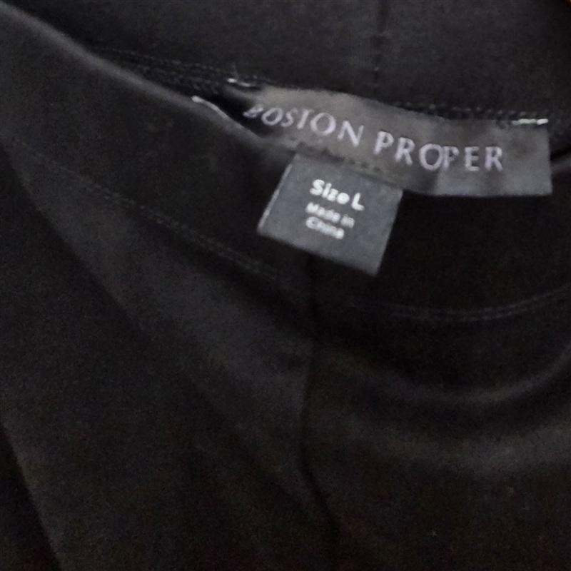 NWOT Boston Proper L Aspen Ponte Knit Pull On Stirrup Legging Black 134052