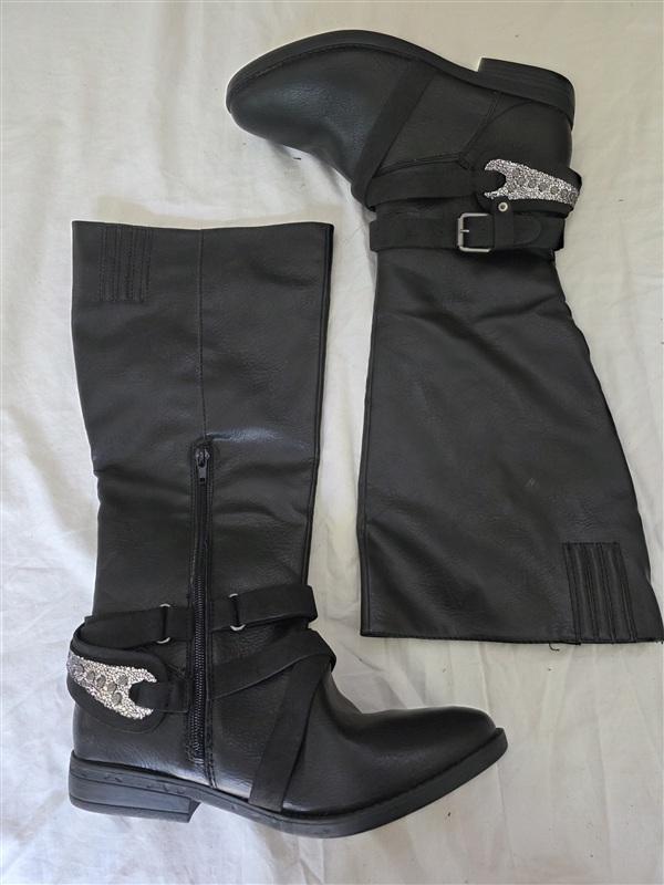 NWOT Rampage 8W Isadora Mid-Calf Riding Boots Sizes Black 134059