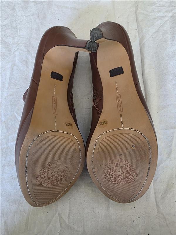 NWOTD Vince Camuto 8.5 Elvin Platform Bootie Ankle Boot Brown 134060