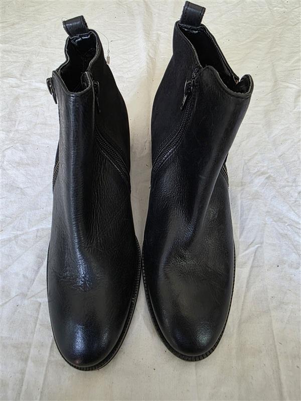 NWOTD Crevo 7.5 Autumn Black Leather Tassel Boots Bootie 134067