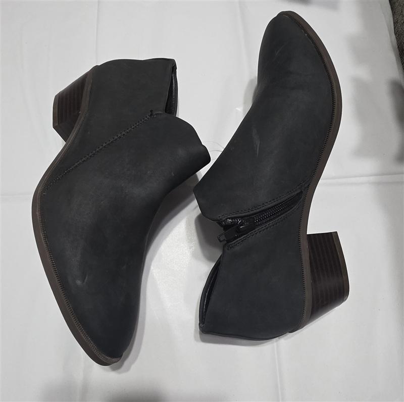 NWOTD Market Spruce 8 Charcoal zip Ankle Booties Boots 134070